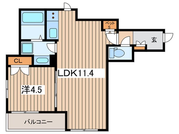 ラピスラズリの物件間取画像